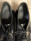 Union Black Leather Oxford Work Shoes Postman Vintage Made In Usa 1950s 60s 10 D