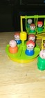 Vintage Fisher Price Little People School Playground Lot Swing Desk Kids Figures