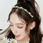 4 Pcs Silver Rhinestone Headband  Bridal Wedding Crystal Tiara Crown Hair Gold