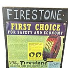Firestone Sign    first Choice For Safety   Economy    Summer 1937