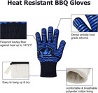 Bbq Gloves  1472  f Extreme Heat Resistant Grill Gloves  Non-slip Food Grade Sili