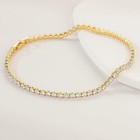 Moonfox Ankle Bracelets For Women 14k Gold Anklets Waterproof Tennis Chain Be   