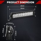 14  Inch Led Light Bar Spot Pod Flood Combo Work Driving Off-road Suv Atv 800w