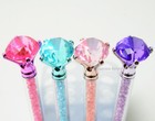 12 Big Diamond Pen Rhinestones Crystal Metal Ballpoint Pens 4 Colors Glitter New