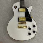 Classic White Lp Electric Guitar With Rosewood Fretboard Gold Accessories