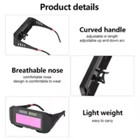 Welding Glasses Auto Darkening Goggles Mask Safety Automatic Dimming Welder