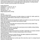 4 Step Ladder Portable Folding Step Stool With Anti-slip Sturdy And Wide Pedal