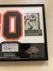 2002 Peter Warrick   150 Auto Absolute Memorabilia Framed Jersey Number   Card