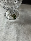 Waterford Lismore Tall Footed Crystal Perfume Bottle   Stopper 6 5  Nib