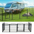 31  Tall Pet Dog Playpen Exercise Fence Cage Thicker Dog Metal Kennel With Door