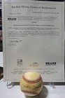 Mickey Mantle Signed American League Baseball Jsa Auction Letter Heavy Toning   
