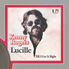 Kenny Rogers Lucille Framed Picture Sleeve Gold 45 Record Display M4