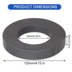 Ferrite Ring Large Magnet 4 72in Dia Big Round Ceramic Disc Heavy Duty Magnets