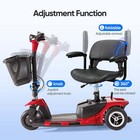 3 Wheel Folding Mobility Scooter Power Wheel Chairs Electric Long Range Wheels