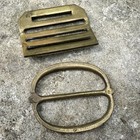 Antique Revolutionary War Civil War Us Musket Sling Friction Buckle Lot