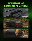 82l Universal Atv Rear Rack Cargo Storage Box With Passenger Backrest Pad