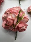 New  Handmade Paper Roses- Pink  Vanilla  Red  Looks Real- Ideal 4 Craft Project