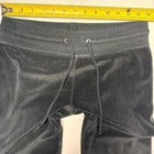 Vintage Y2k Honey Bunch Low Rise Black Velour Flare Trackpants Size Small