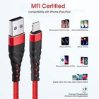 Braided Fast Charger Cable Heavy Duty Usb Lot Cord For Iphone 14 13 12 11 X Xr 8