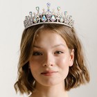 Aw Bridal Crystal Wedding Tiara Rhinestone Birthday Crown Pageant Prom Party