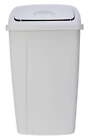 13 Gallon Trash Can  Plastic Swing Top Kitchen Trash Can  Gray