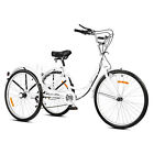 Viribus  24 adult Tricycle White 7 Speed Trike3-wheel Bycicle Bike W basket Shop