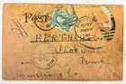 1906 Antique Leather Postcard    thinking Of Home   