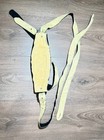 Authentic Bavarian Lederhosen Leather Suspenders Black Suede Oktoberfest