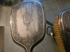 3 Pc Sterling Mirror Brush Comb Vanity Dresser Set  Signed Astorloid 470g  b3 