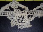 L26 - Lot Of Vintage Cotton French Lace Insertion Trim