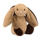 Jelly Cat Bashful Patchwork Brown Bunny Stuffed Animal 7 9 In New In April
