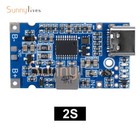 2s 3s 4s Bms 4 5v-15v 18w 2a Li Li-ion Battery Charging Module Type-c micro Usb