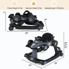4-in-1 Baby Walker With Wheels  Baby Activity Center For Boys Girls 6-12 Months