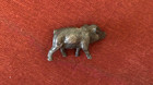Vintage Miniature Cast Metal Pig 1 25    X 2 25    Nice Patina