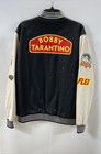 Logic Men s Bobby Tarantino Varsity Jacket Black Wool Letterman Embroidered Sz L