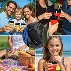 Reusable Straws Travel Set 3 Pcs Collapsible Stainless Steel Metal Drinking S   