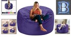 Luxurious 3ft Velvet Bean Bag Chair With Memory Foam - Ideal For Relaxation