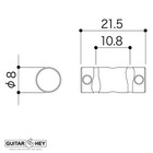 New Gotoh In-tune Bs Compensated Saddles For Tele  Brass Set Of 3 Genuine Japan