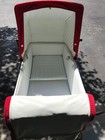 1975 Vintage Perego Baby Carriage Red And White 