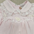Vintage Mayfair Dress Baby 12 Months Pink Ruffels Lace  issues 