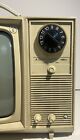 Vintage Admiral Crt Tv Flip Knob Tube Television Portable B w 9     untested as-is