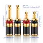 4pcs Speaker Binding Post Copper Female Jack Banana Connector Socket Terminals