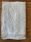Vintage Lot Of 7 Madeira Hand Embroidered Ladies Hankies Cotton  Linen Wedding