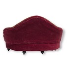 Vintage Miniature Upholstered Sofa And Chair Dollhouse Furniture