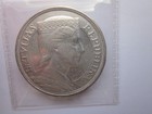 Latvia 1929 5 Lati  Iconic Silver Crown  Nice Vf-xf