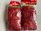 6 Crinkle Paper Shred Gift Basket Bag Filler Easter Grass Lot  1 25 - 2 Oz Each
