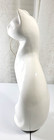Vtg Mcm Style White Cat Figurine 12  Ceramic Porcelain