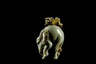 Antique Japanese Netsuke  Elephant With Monkey Hand-carved Rare Collectible Jp