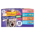 Purina Friskies Pate Seafood chicken Variety Pack wet Cat Food  5 5 Oz  80 Can