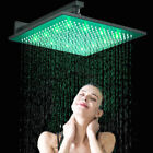 8-16 Inch Led Shower Head Rainfall Square Top Sprayer Bathroom Shower Faucet